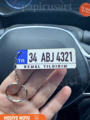 Plakalı anahtarlık kişiye özel