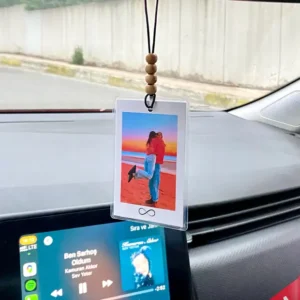 1_org_zoom Araba Dikiz ayna süsü Fotoğraflı sonsuzluk Kokusuz kişiye özel fotoğraf baskı Hediye Fikri