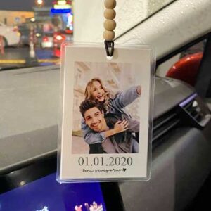 tarihvess papirusart Tarihli Araba Süsü, Kişiye özel Oto süsü, Kokusuzdur, Sevgililer Günü için Hediye Fikri